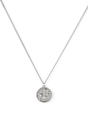 Emanuele Bicocchi crest tag pendant necklace - Silver