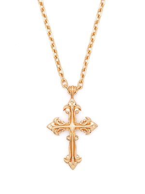 Emanuele Bicocchi cross-pendant polished-finish necklace - Gold