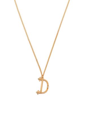 Emanuele Bicocchi D alphabet-pendant necklace - Gold