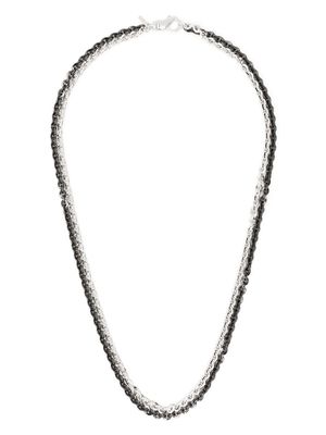 Emanuele Bicocchi double chain-link necklace - Silver