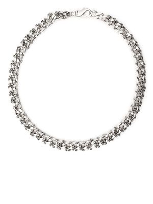 Emanuele Bicocchi double entwined chain necklace - Silver