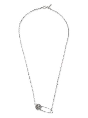 Emanuele Bicocchi EB Crest Pin silver necklace