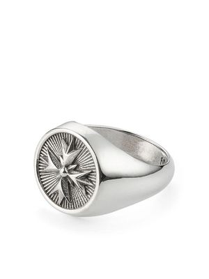 Emanuele Bicocchi EB Crest signet ring - Silver