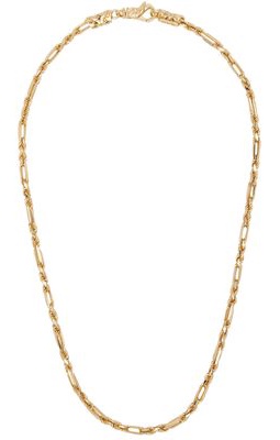 Emanuele Bicocchi Gold Figaro Rope Chain Necklace
