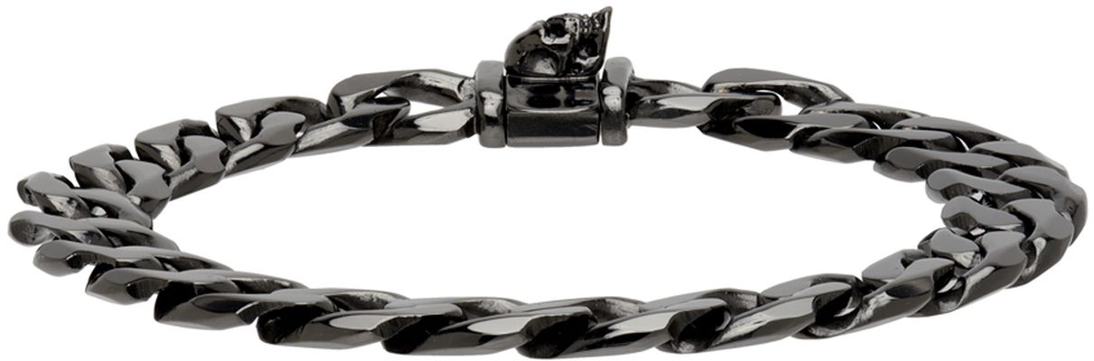 Emanuele Bicocchi Gunmetal Edge Bracelet