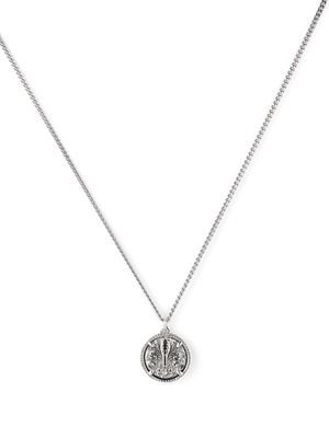 Emanuele Bicocchi Lily tag pendant necklace - Silver