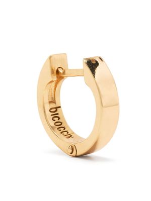 Emanuele Bicocchi logo engraved hoop earring - Gold