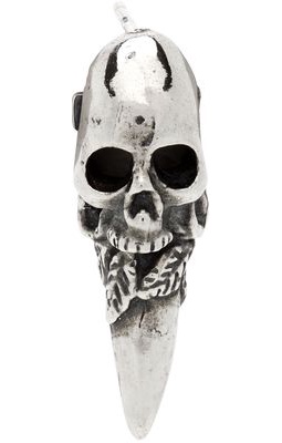 Emanuele Bicocchi Silver Skull Single Earring