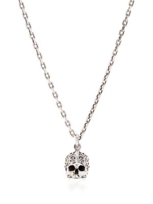 Emanuele Bicocchi skull pendant necklace - Silver