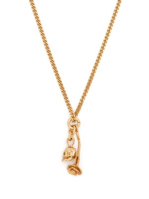 Emanuele Bicocchi wild rose pendant necklace - Gold