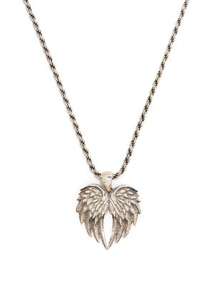 Emanuele Bicocchi wings pendant necklace - Silver