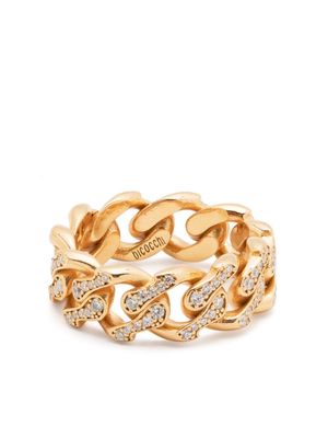 Emanuele Bicocchi zirconia chain ring - Gold