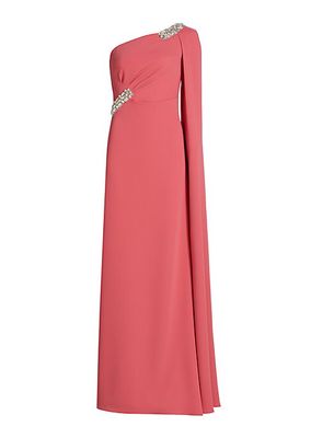 Embellished Crepe Gown