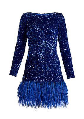 Embellished Sequined Body-Con Dress