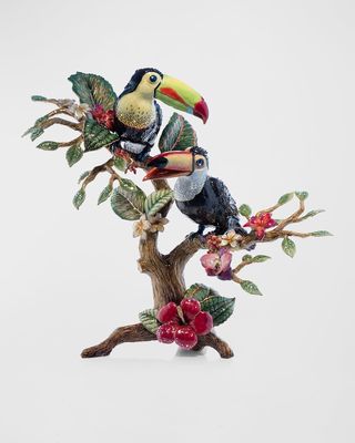 Embellished Toucan Tree Objet