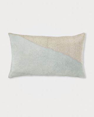 Embellished Velvet Decorative Pillow, 14x24