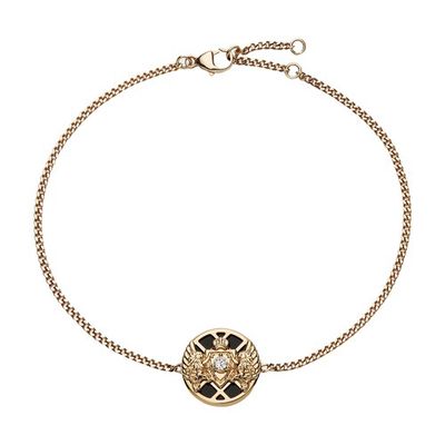 Emblem chain bracelet