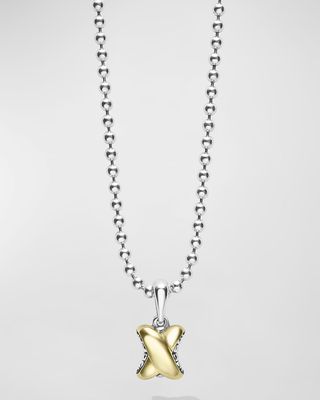 Embrace Sterling Silver 18K Gold X Pendant Necklace