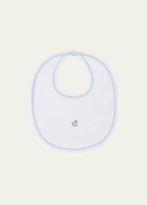 Embroidered Anchor Baby Bib