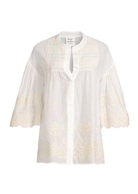 Embroidered Cotton Lawn Shirt