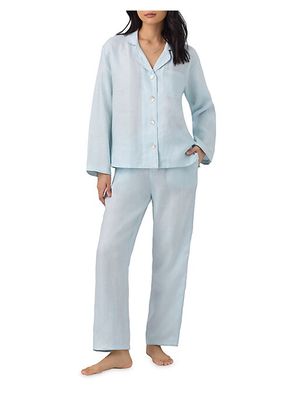 Embroidered Linen Pajamas