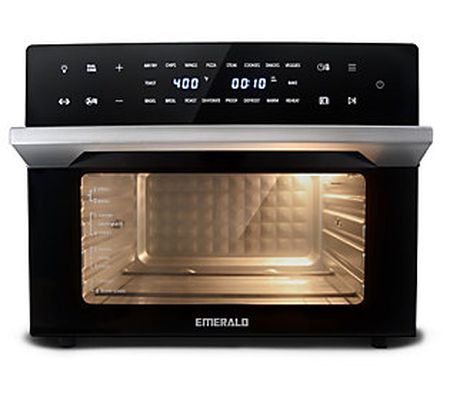 Emerald 32QT Digital Air Fryer Oven W/ Dual Coo k Feature