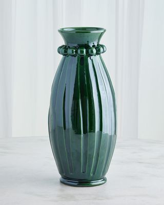Emerald Tall Pearl Vase
