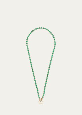 Emerald Tennis Necklace, 18"L