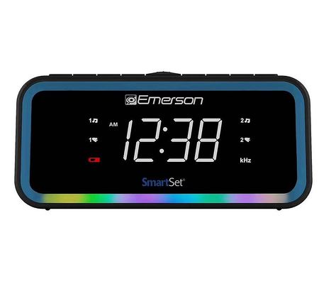 Emerson SmartSet 0.9" LED Dual Alarm Clock Radi o w/ AM/FM