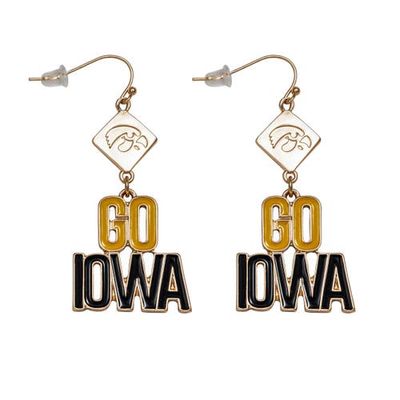 EMERSON STREET Iowa Hawkeyes Della Earrings in Gold