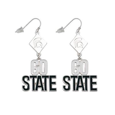 EMERSON STREET Michigan State Spartans Della Earrings in Silver