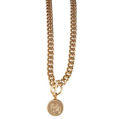 EMERSON STREET Oklahoma Sooners Ramsey Gold Necklace