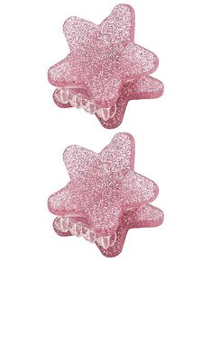 Emi Jay Baby Star Clip Set in Pink.
