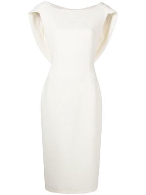 Emilia Wickstead drape-back midi dress - White