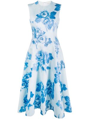 Emilia Wickstead Mara midi dress - Blue