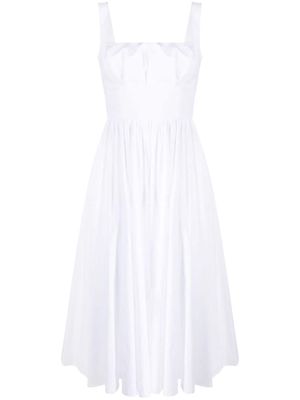 Emilia Wickstead sleeveless cotton midi dress - White