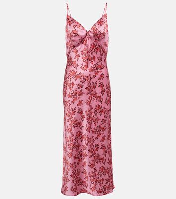 Emilia Wickstead Trinny floral silk satin slip dress