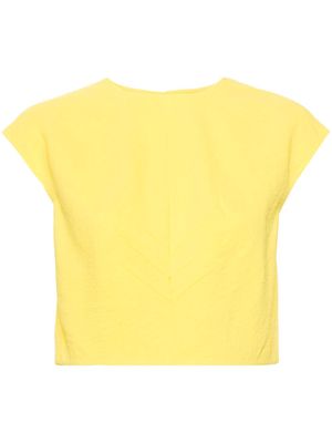 Emilia Wickstead Veronique crepe blouse - Yellow
