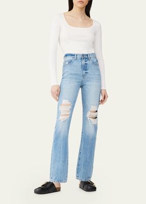 Emilie Straight Ultra High-Rise Vintage Jeans