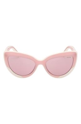 Emilio Pucci 56mm Cat Eye Sunglasses in Pink /Other /Violet