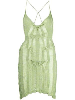Emma Gudmundson gradient hook up mini dress - Green