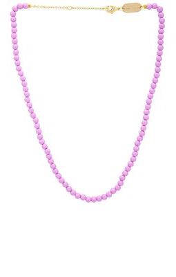 EMMA PILLS Candy Beads Necklace in Lavender.