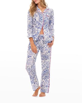 Emma Printed Long-Sleeve Pajama Set