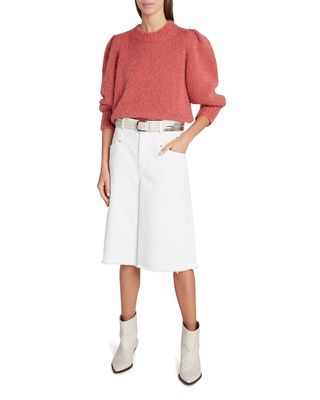 Emma Puff-Sleeve Mohair Sweater