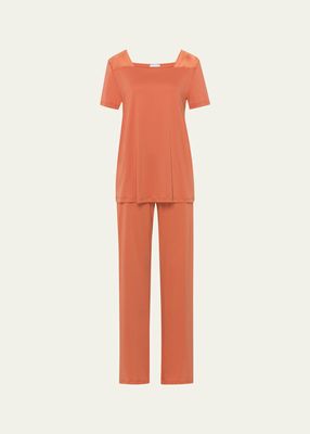 Emma Short-Sleeve Cotton Pajama Set