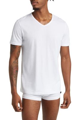 Emporio Armani 3-Pack V-neck Cotton T-Shirts in White
