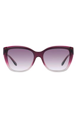 Emporio Armani 55mm Gradient Cat Eye Sunglasses in Violet