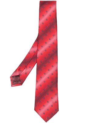 Emporio Armani all-over pattern-print tie - Red