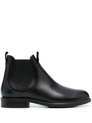 Emporio Armani ankle leather boots - Black
