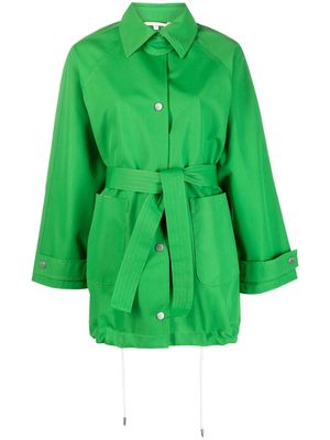 Emporio Armani belted-waist jacket - Green